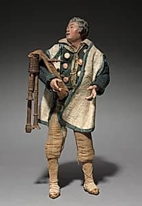 Figure from a Crèche: Piper by Unknown Artist