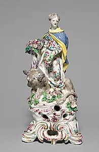 Figure of Earth by Bow Porcelain Factory (British)