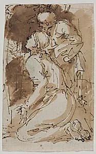 Figure Studies (recto) by Salvator Rosa (Italian, 1615–1673)