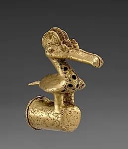 Finial with Long-Beaked Bird by Unknown Artist
