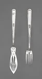 Fish Knife and Fork by Josef Maria Olbrich (German, 1867–1908)