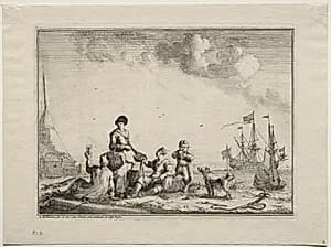 Fish Vender by Ludolf Backhuysen (Dutch, 1631–1708)