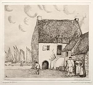Fishermen's Quarters by Jean-Émile Laboureur (French, 1877–1943)