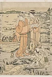 Fishing at Iwaya on Enoshima by Kitagawa Utamaro (Japanese, c. 1754–1806)