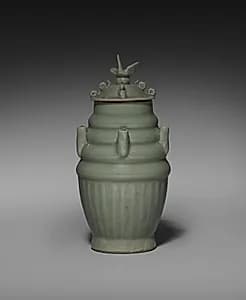 Five-Spouted Vase with Cover by Unknown Artist