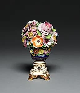 Flower Pot and Flowers by Derby Porcelain Factory (Bloor Period) (British)