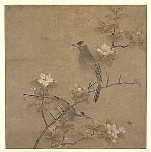 Flowers and Birds by Qian Xuan (Chinese, 1235–1307)