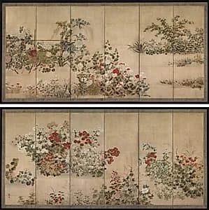 Flowers and Grasses by Kitagawa Sōsetsu (Japanese, active 1639–50)