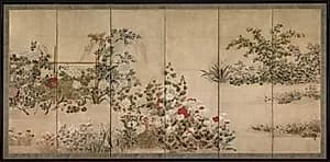 Flowers and Grasses by Kitagawa Sōsetsu (Japanese, active 1639–50)