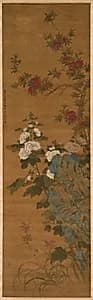 Flowers and Rocks by Unknown Artist