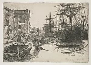 Fondamenta della Zattere by Otto H. Bacher (American, 1856–1909)