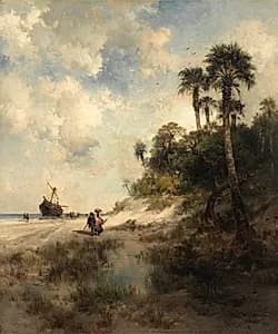 Fort George Island, Florida by Thomas Moran (American, 1837–1926)