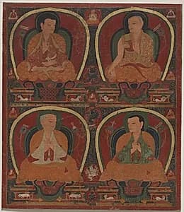Four seated Masters by Unknown Artist