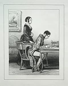 Fourberies de Femmes by Paul Gavarni (French, 1804–1866)