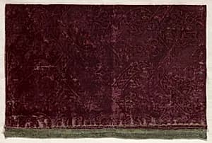 Fragment of Stamped Velvet by Unknown Artist