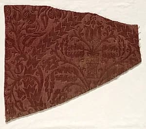 Fragment of Wool Velvet by Unknown Artist
