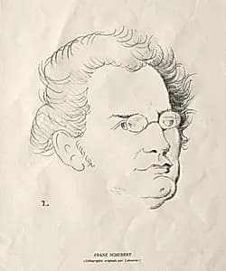 Franz Schubert by Jean-Émile Laboureur (French, 1877–1943)