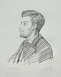 Frédéric Régamey by Alphonse Legros (French, 1837–1911)