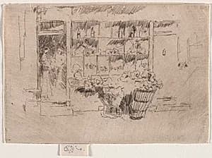 Fruit Shop by James McNeill Whistler (American, 1834–1903)