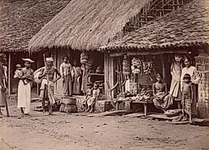 Fruitsellers by Scowen & Co. (British, active Ceylon, 1876–1895)