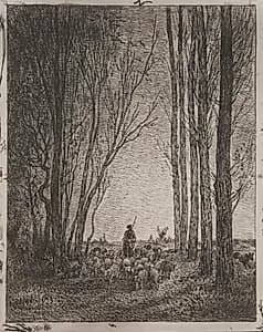 Gathering in the Flock by Charles François Daubigny (French, 1817–1878)