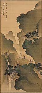 Gazing at a Waterfall by Tani Bunchō (Japanese, 1763–1841)