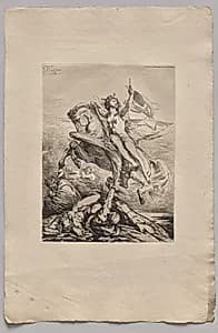 Genius of the Arts by Nicolas-François Chifflart (French, 1825–1901)