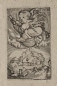 Genius Riding on a Ball by Barthel Beham (German, 1502–1540)