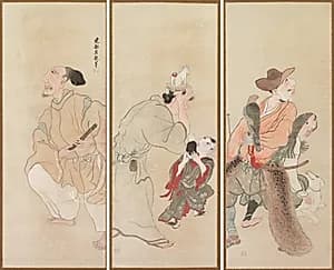 Genre Figures by Takebe Sōchō (Japanese, 1760–1814)