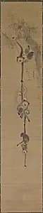 Gibbons Reaching for the Moon by Kano Tan’yū (Japanese, 1602–1674)