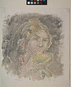 Girl's Head by Ellen Thesleff (Finnish, 1869–1954)
