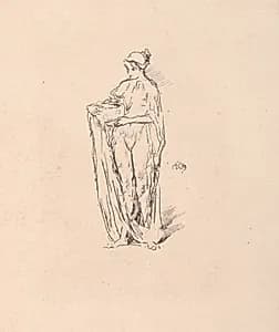 Girl with Bowl by James McNeill Whistler (American, 1834–1903)