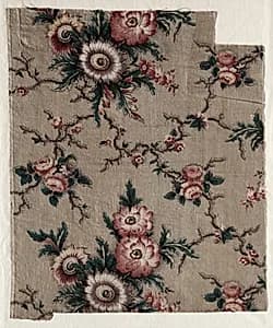 Glazed Chintz Fragment by Unknown Artist