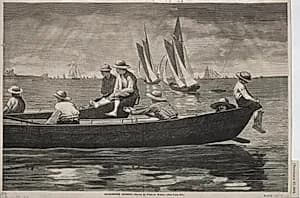 Gloucester Harbor by Winslow Homer (American, 1836–1910)