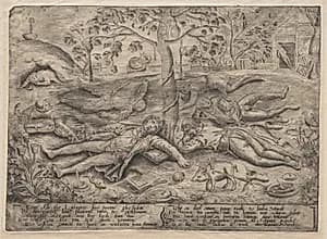 Gluttony by Pieter Balten (Flemish, c. 1527–1584)