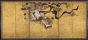 God of Thunder (Raijin) by Tawaraya Sōtatsu (Japanese, c. 1570–c. 1640)