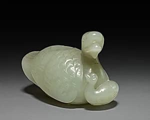 Goose and Goslings (container) by Unknown Artist