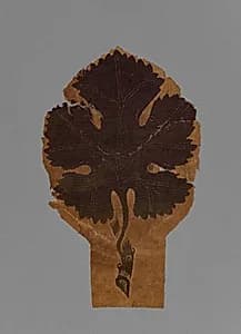 Grape Leaf from a Curtain by Unknown Artist