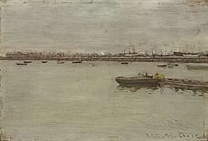 Gray Day on the Bay by William Merritt Chase (American, 1849–1916)