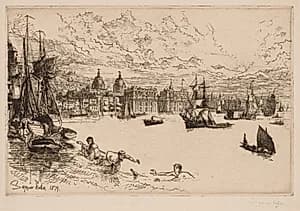 Greenwich by Francis Seymour Haden (British, 1818–1910)