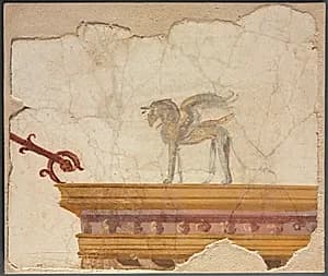 Griffin Atop Entablature by Unknown Artist