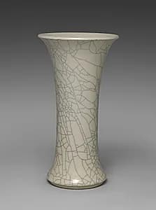 Gu-shaped Vase by Seifū Yohei III (Japanese, 1851–1914)