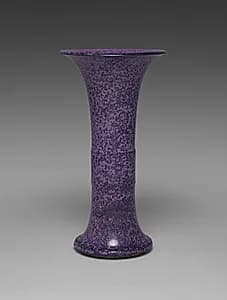 Gu-Shaped Vase with Patina by Seifū Yohei IV (Japanese, 1872–1951)