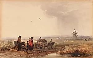 Gypsy Camp, Holland by George Bryant Campion (British, 1795–1870)
