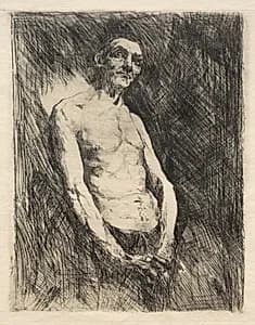 Half Nude Figure of a Man by Robert Frederick Blum (American, 1857–1903)