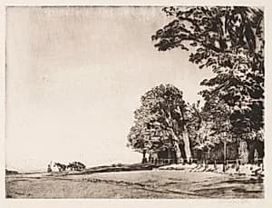 Hampstead Heath by Muirhead Bone (British, 1876–1953)