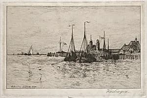 Harlingen by Robert Swain Gifford (American, 1840–1905)