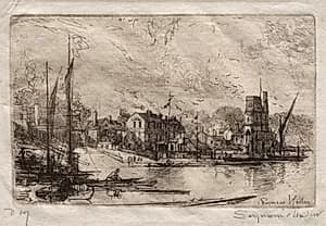 Harry Kelly's, Putney by Francis Seymour Haden (British, 1818–1910)