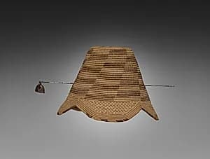Hat (laket) with Pin by Unknown Artist