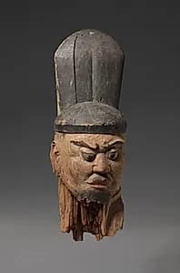 Head of a Male Shinto Deity by Unknown Artist
